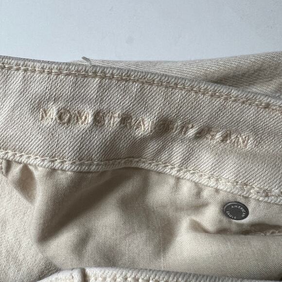 American Eagle Mom Straight Leg Jean Tan Denim Size 10 - Picture 6 of 12